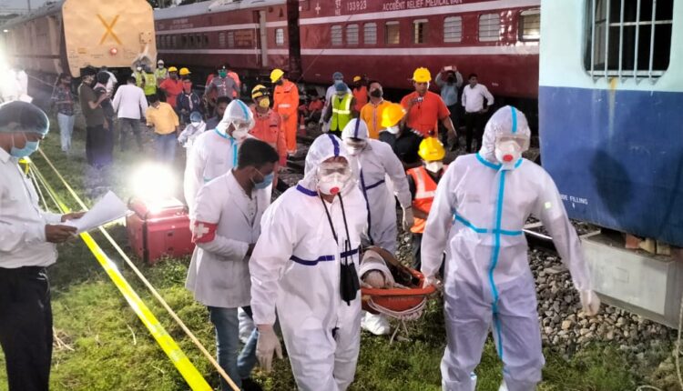 NDRF conducted mega mock exercise on rail accident