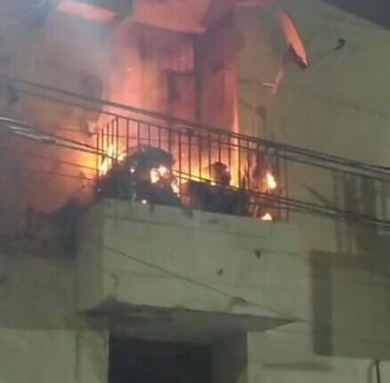 Fire in the flat of Wazir Hasan Road LDA Apartment in Hazratganj