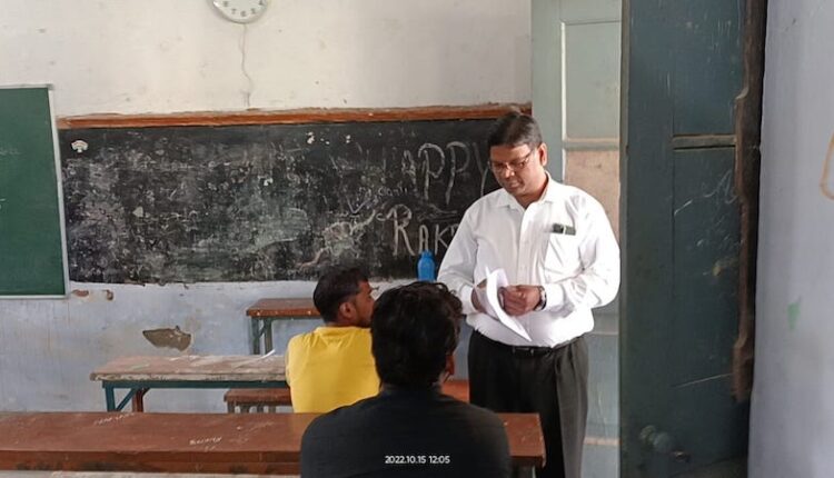 Surprise inspection of examination centers by District Magistrate in view of Preliminary Qualification (UPSSSC) PET- 2022 examination