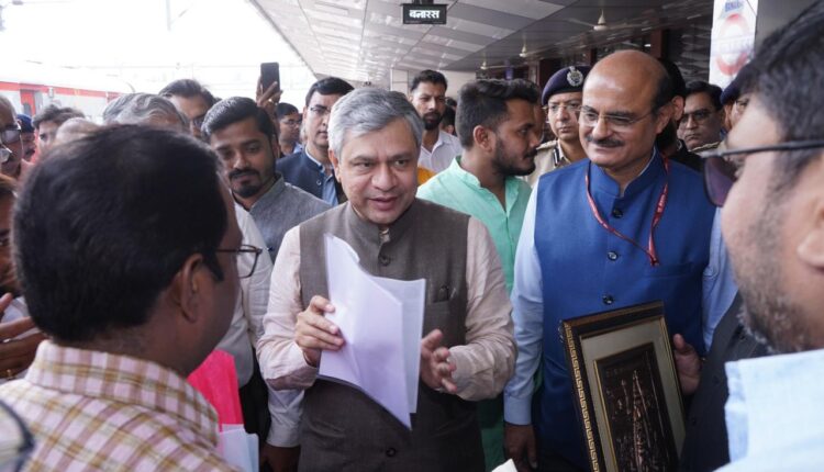 Honorable Railway Minister, Government of India, Shri Ashwini Vaishnav's arrival in Varanasi