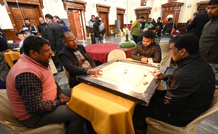 League matches of sports competitions continue at Raj Bhavan