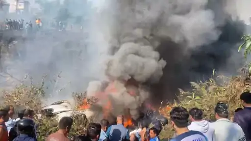 Nepal Plane Crash: Fire broke out 10 seconds before landing, hit the hill and fell into the ditch; There were 68 passengers including 5 Indians